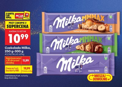 Czekolada Milka MMMAX Toffee Wholenut promocja w Biedronka