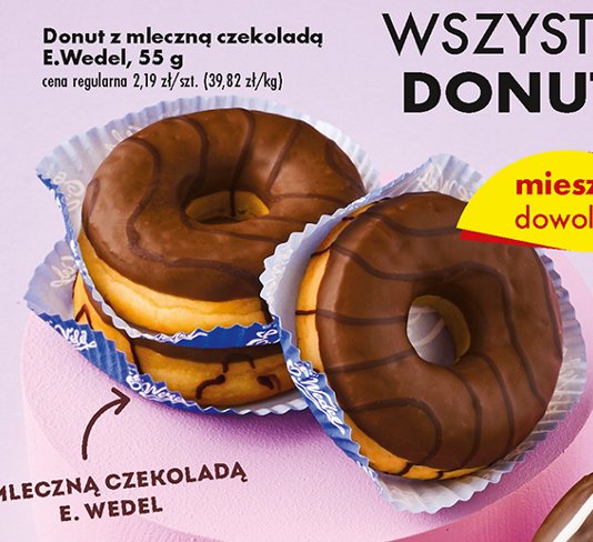 Donut czekoladowy E. wedel promocja