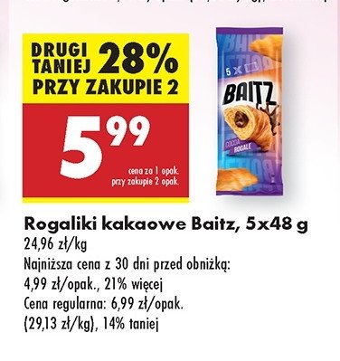 Rogaliki kakaowe Baitz promocja w Biedronka