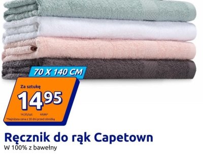 Ręcznik do rąk Capetown 70x140 cm promocja w Action