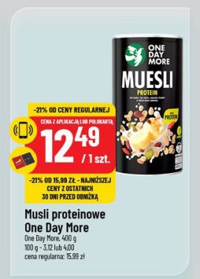 Musli proteinowe One day more promocja