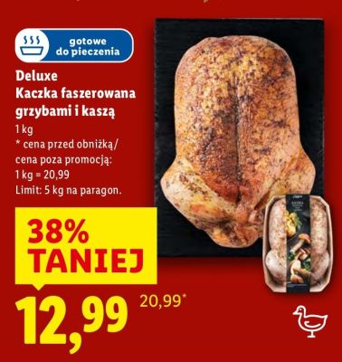 Kaczka faszerowana grzybami i kaszą Deluxe promocja w Lidl