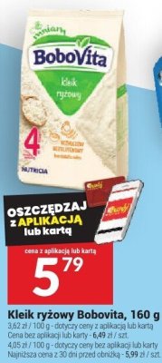 Kleik ryżowy Bobovita, 160 g promocja w Twój Market