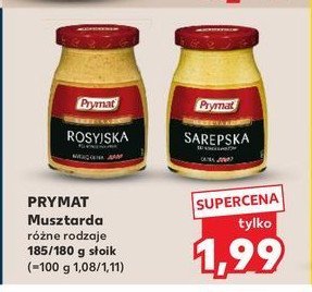 Musztarda sarepska Prymat promocja