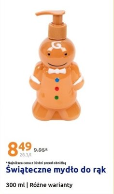 Świąteczne mydło do rąk promocja w Action