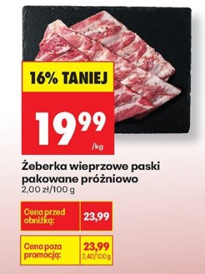 Żeberka wieprzowe promocja w Biedronka