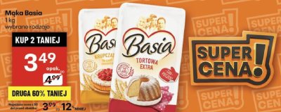 Mąka Basia promocja w Delikatesy Centrum
