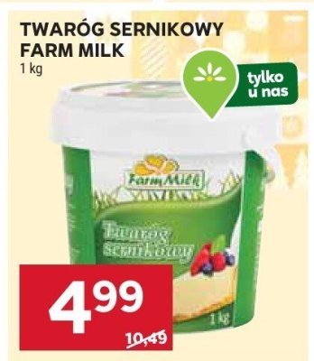 Twaróg sernikowy farm milk promocja w Stokrotka