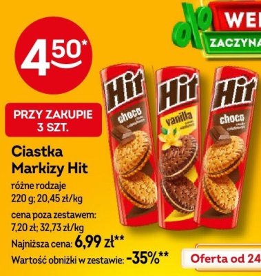 Ciastka Markizy Hit vanilla promocja w 呕abka