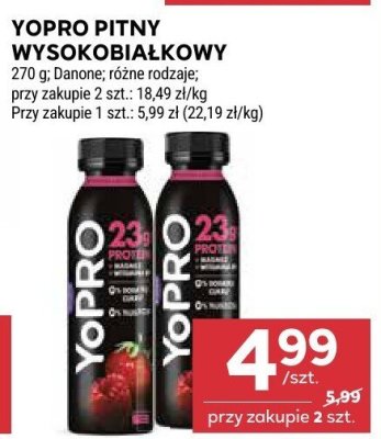 Jogurt pitny wysokobiałkowy  różne rodzaje promocja w Stokrotka