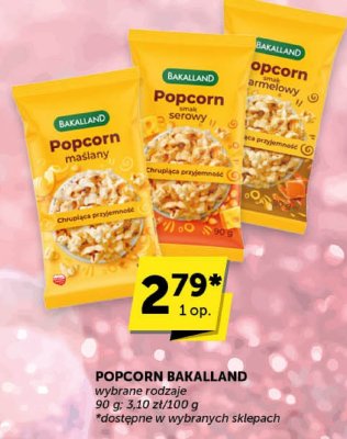 Popcorn Bakalland maślany promocja w Groszek