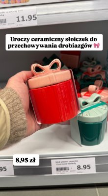 Słoiczek ceramiczny do przechowywania drobiazgów różne warianty promocja w Action