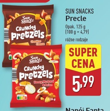 Precelki z serem cheddar promocja w Aldi