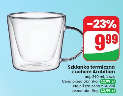 Szklanka termiczna z uchem promocja w Dino