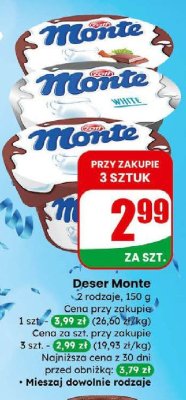 Deser Monte white promocja w Dino