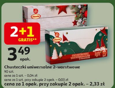 Chusteczki uniwersalne 2-warstwowe 90 szt. promocja w Auchan