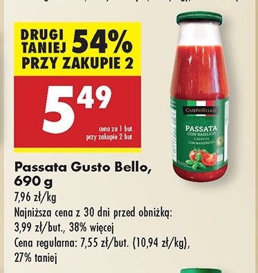 Passata classica Gustobello promocja