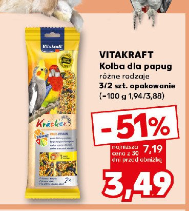 Kolba dla ptaków kracker Vitakraft promocja