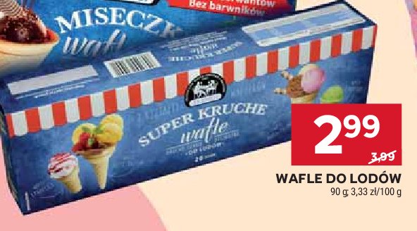 Wafle do lod贸w S艂awoj promocja