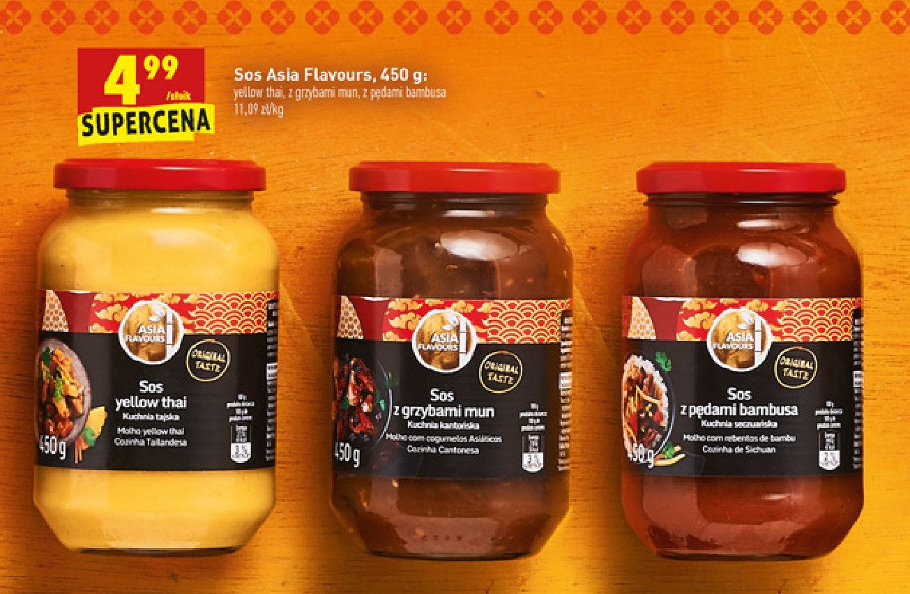 Sos yellow thai Asia flavours promocja