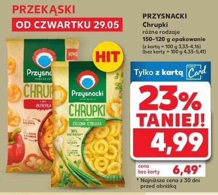 Chrupki Przysnacki zielona cebulka promocja w Kaufland