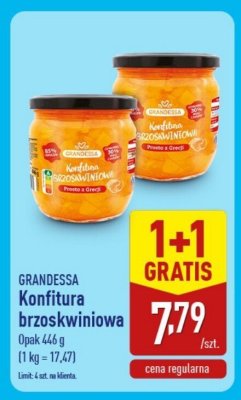 Konfitura brzoskwiniowa  promocja w Aldi