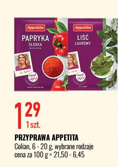 Liść laurowy suszony Appetita promocja w Dino
