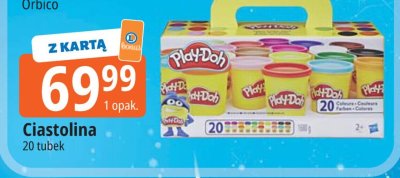 Ciastolina Play-Doh 20 tubek Orbico promocja w Leclerc