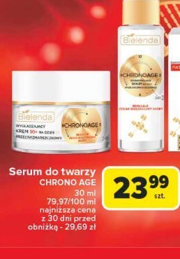 Serum do twarzy na noc Bielenda chronoage promocja