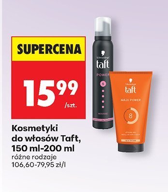 Kosmetyki do włosów Taft, 150 ml-200 ml (różne rodzaje) promocja w Biedronka