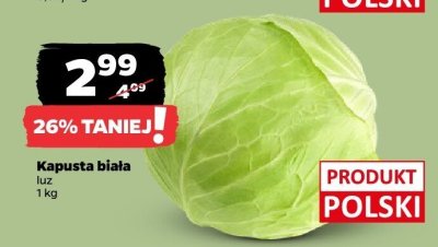Kapusta biała luz promocja w Netto