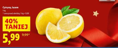 Cytryny luzem promocja w Lidl