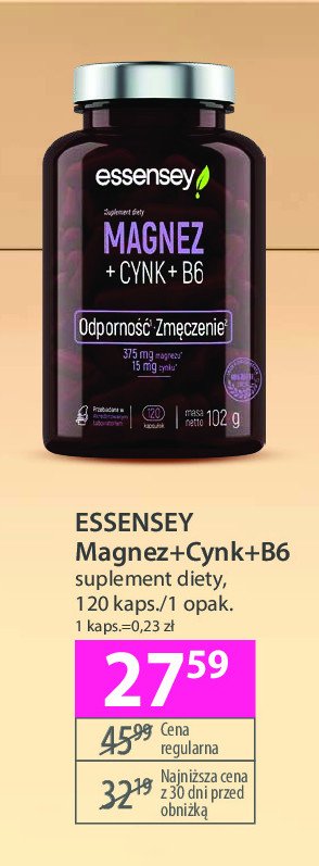 Magnez+cynk+b6 Essensey promocja