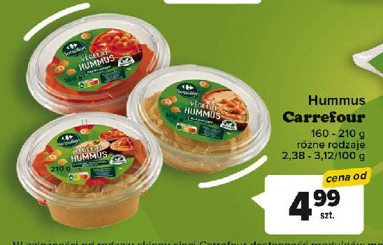 Hummus pomidorowy Carrefour sensation promocja