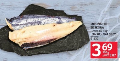 Miruna filet ze skórą promocja w Selgros