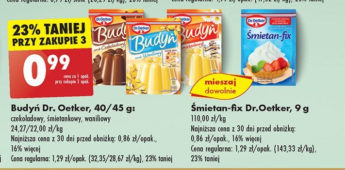 Śmietan-fix Dr. oetker promocja