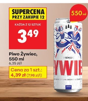 Piwo Żywiec 550 ml promocja w Biedronka