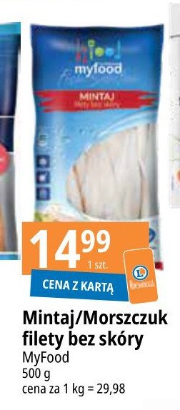 Morszczuk - filet bez sk贸ry Myfood promocja
