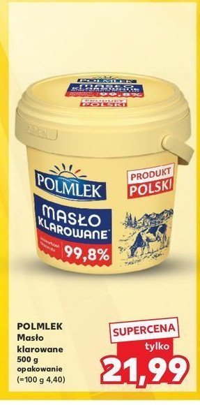 Masło klarowane Polmlek promocja