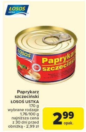 Paprykarz szczeciński Łosoś ustka promocja w Carrefour