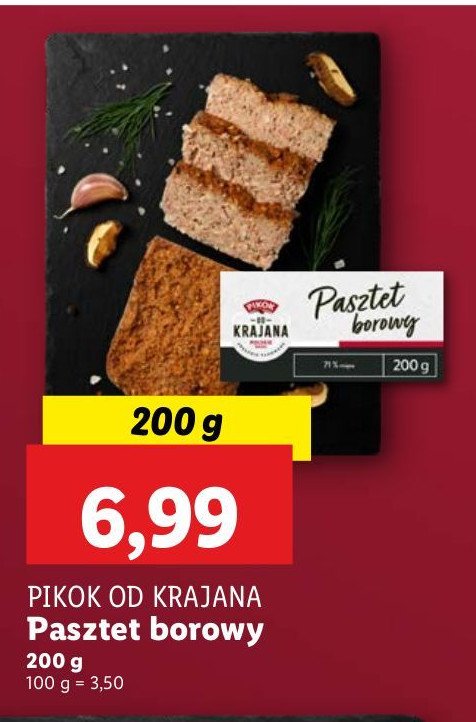 Pasztet borowy Pikok od krajana promocja