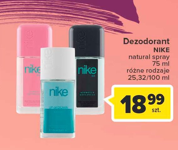 Dezodorant Nike up or down for women Nike cosmetics promocja