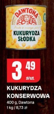 Kukurydza konserwowa Dawtona promocja w Chorten