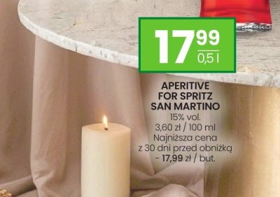 Likier Aperitive For Spritz San Martino promocja w Twój Market