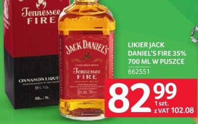 Likier Jack Daniel's Fire 35% 700 ml w puszce promocja w Selgros