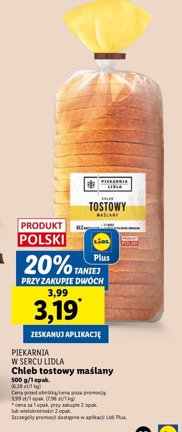 Chleb tostowy maślany promocja