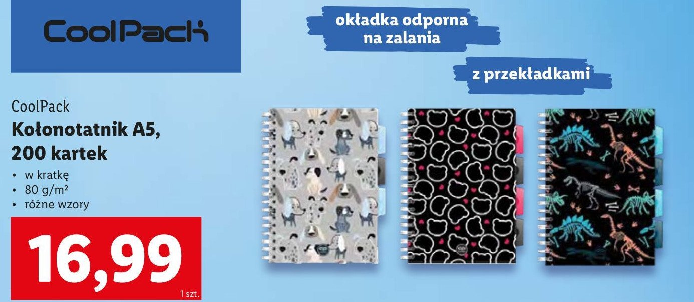 Kołonotatnik a5/2000 k. kratka Coolpack promocja