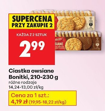 Ciastka owsiane promocja w Biedronka