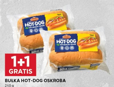 Bułka hot-dog 1+1 gratis promocja w Stokrotka