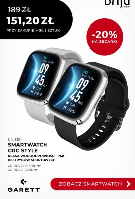 Zegarek Smartwatch GRC Style czarny Garett promocja w Briju